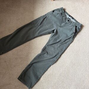 DUER live free adventure pant men’s pants cargo style 30x30 green